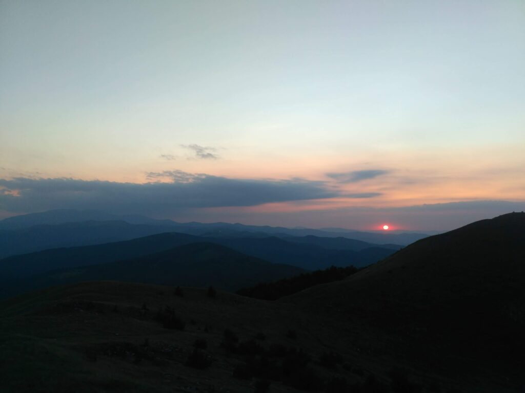 Buzlucada gün batımı